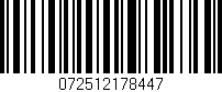 Código de barras (EAN, GTIN, SKU, ISBN): '072512178447'