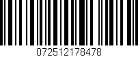 Código de barras (EAN, GTIN, SKU, ISBN): '072512178478'