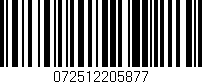 Código de barras (EAN, GTIN, SKU, ISBN): '072512205877'