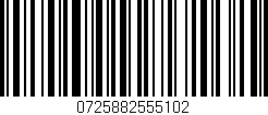 Código de barras (EAN, GTIN, SKU, ISBN): '0725882555102'