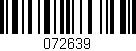 Código de barras (EAN, GTIN, SKU, ISBN): '072639'