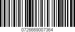 Código de barras (EAN, GTIN, SKU, ISBN): '0726669007364'