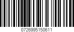 Código de barras (EAN, GTIN, SKU, ISBN): '0726995150611'
