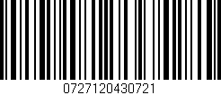 Código de barras (EAN, GTIN, SKU, ISBN): '0727120430721'