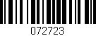 Código de barras (EAN, GTIN, SKU, ISBN): '072723'