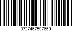 Código de barras (EAN, GTIN, SKU, ISBN): '0727467597668'