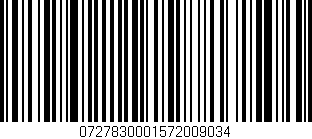 Código de barras (EAN, GTIN, SKU, ISBN): '0727830001572009034'