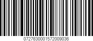 Código de barras (EAN, GTIN, SKU, ISBN): '0727830001572009036'