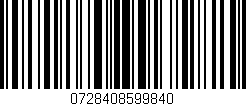 Código de barras (EAN, GTIN, SKU, ISBN): '0728408599840'