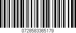 Código de barras (EAN, GTIN, SKU, ISBN): '0728583365179'