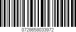 Código de barras (EAN, GTIN, SKU, ISBN): '0728658033972'