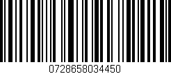 Código de barras (EAN, GTIN, SKU, ISBN): '0728658034450'