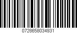Código de barras (EAN, GTIN, SKU, ISBN): '0728658034931'