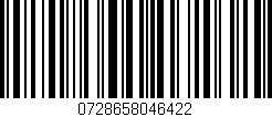 Código de barras (EAN, GTIN, SKU, ISBN): '0728658046422'