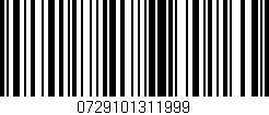 Código de barras (EAN, GTIN, SKU, ISBN): '0729101311999'