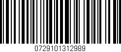 Código de barras (EAN, GTIN, SKU, ISBN): '0729101312989'