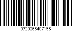 Código de barras (EAN, GTIN, SKU, ISBN): '0729365407155'