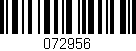 Código de barras (EAN, GTIN, SKU, ISBN): '072956'
