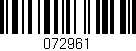 Código de barras (EAN, GTIN, SKU, ISBN): '072961'