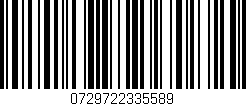 Código de barras (EAN, GTIN, SKU, ISBN): '0729722335589'