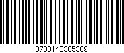 Código de barras (EAN, GTIN, SKU, ISBN): '0730143305389'