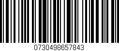 Código de barras (EAN, GTIN, SKU, ISBN): '0730498657843'