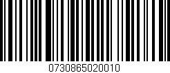 Código de barras (EAN, GTIN, SKU, ISBN): '0730865020010'