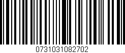 Código de barras (EAN, GTIN, SKU, ISBN): '0731031082702'