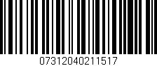 Código de barras (EAN, GTIN, SKU, ISBN): '07312040211517'