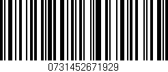 Código de barras (EAN, GTIN, SKU, ISBN): '0731452671929'