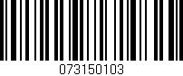 Código de barras (EAN, GTIN, SKU, ISBN): '073150103'