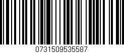 Código de barras (EAN, GTIN, SKU, ISBN): '0731509535587'