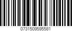 Código de barras (EAN, GTIN, SKU, ISBN): '0731509595581'