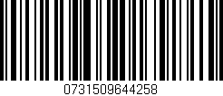 Código de barras (EAN, GTIN, SKU, ISBN): '0731509644258'