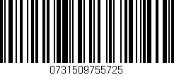 Código de barras (EAN, GTIN, SKU, ISBN): '0731509755725'