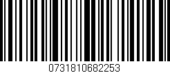 Código de barras (EAN, GTIN, SKU, ISBN): '0731810682253'