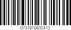 Código de barras (EAN, GTIN, SKU, ISBN): '0731810832412'