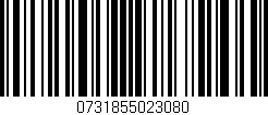 Código de barras (EAN, GTIN, SKU, ISBN): '0731855023080'