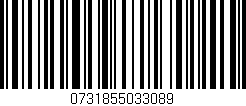 Código de barras (EAN, GTIN, SKU, ISBN): '0731855033089'