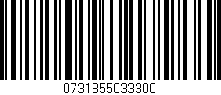 Código de barras (EAN, GTIN, SKU, ISBN): '0731855033300'