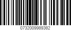 Código de barras (EAN, GTIN, SKU, ISBN): '0732009989382'