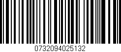 Código de barras (EAN, GTIN, SKU, ISBN): '0732094025132'