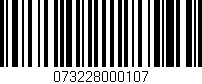 Código de barras (EAN, GTIN, SKU, ISBN): '073228000107'