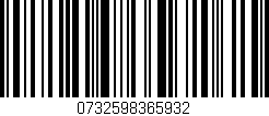 Código de barras (EAN, GTIN, SKU, ISBN): '0732598365932'