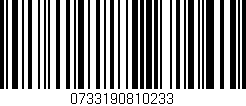 Código de barras (EAN, GTIN, SKU, ISBN): '0733190810233'