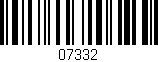 Código de barras (EAN, GTIN, SKU, ISBN): '07332'