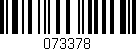 Código de barras (EAN, GTIN, SKU, ISBN): '073378'