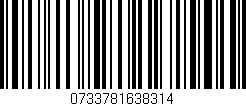 Código de barras (EAN, GTIN, SKU, ISBN): '0733781638314'