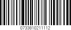 Código de barras (EAN, GTIN, SKU, ISBN): '0733810211112'