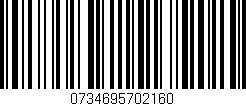 Código de barras (EAN, GTIN, SKU, ISBN): '0734695702160'